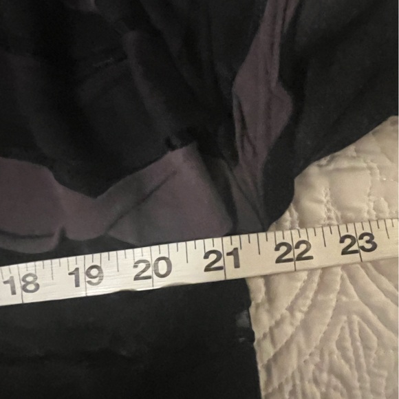 Fantazia Gray and Black Striped Open Front Cardigan, size Medium - Picture 7 of 8